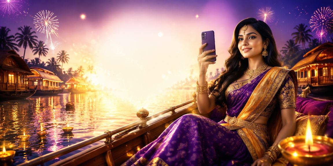 Mobile casino gaming during Diwali festival in Kerala